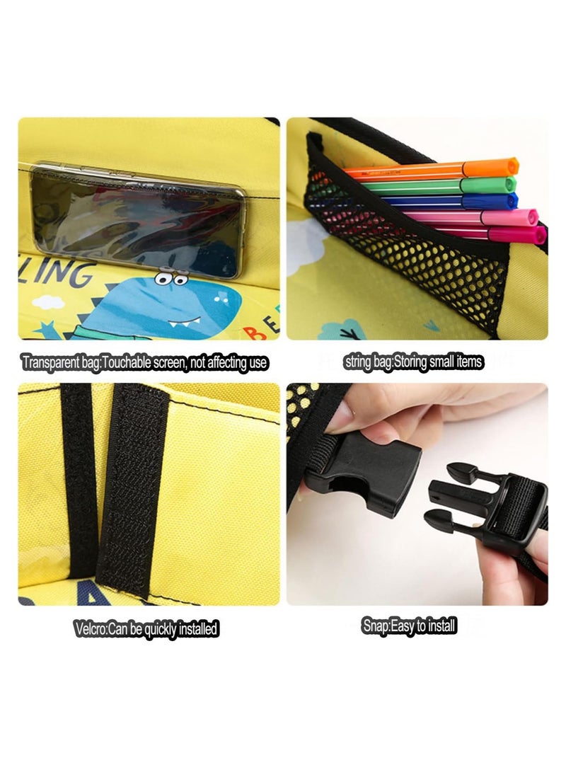 Kids Car Travel Tray - Kids Travel Car Seat Tray with Loading Straps, Toddler Car Seat Activity Tray, Kids Lap Tray for Cars and Planes (Little Lion) - Image 4